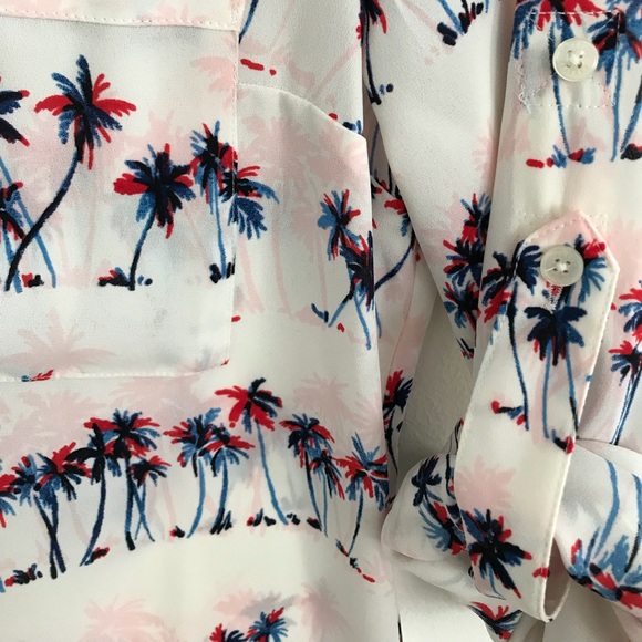 Express Portofino Palm Print Shirt - Picture 6 of 6